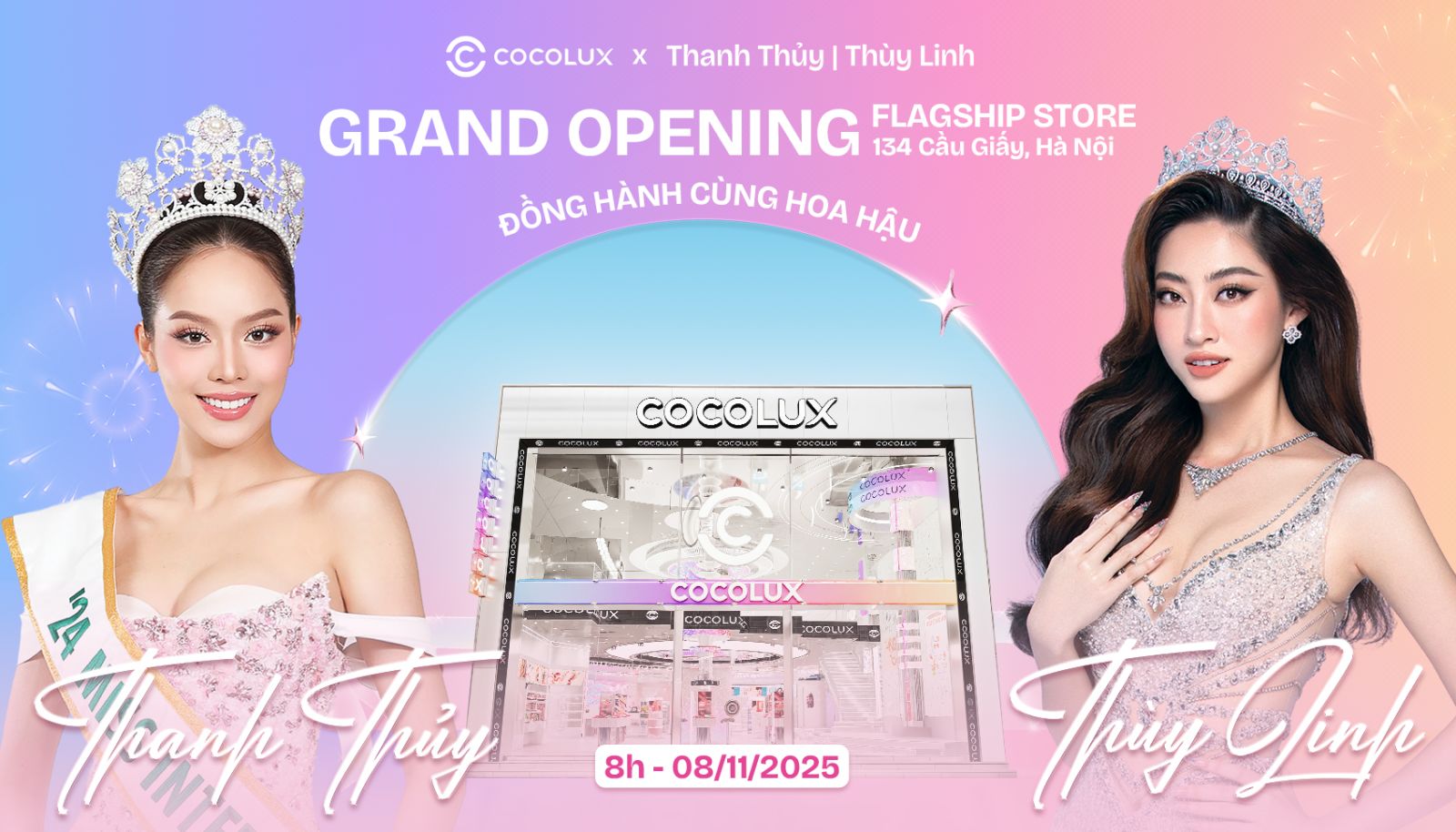 GRAND OPENING: COCOLUX 134 CẦU GIẤY -  FLAGSHIP ĐẦU TIÊN & LỚN NHẤT CỦA COCOLUX